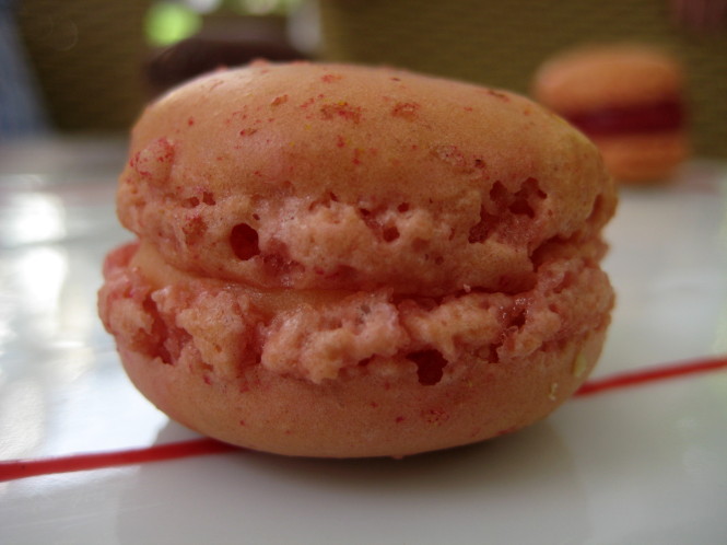 Macaron de Hibisco.